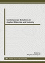 Cover: Contemporary Solutions in Applied Materials and Industry - Trans Tech Publications Ltd