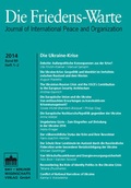Cover: Die Friedens-Warte Heft 1-2/2014, Jg. 89 - Berliner Wissenschafts-Verlag