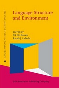 Enlarge image Cover: Language Structure and Environment - John Benjamins Publishing Co