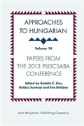 Cover: Approaches to Hungarian - John Benjamins Publishing Company