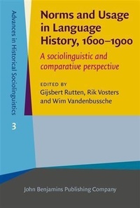 Abbildung von: Norms and Usage in Language History, 1600-1900 - John Benjamins Publishing Company