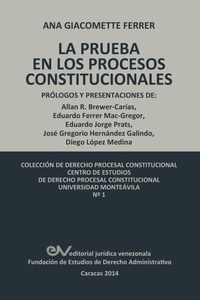 Abbildung von: Las Pruebas En Los Procesos Constitucionales - Fundacion Editorial Juridica Venezolana