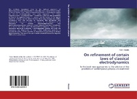 Abbildung von: On refinement of certain laws of classical electrodynamics - LAP Lambert Academic Publishing