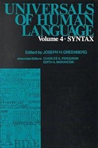 Enlarge image Cover: Universals of Human Language: Syntax v. 4 - Stanford University Press