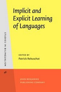Enlarge image Cover: Implicit and Explicit Learning of Languages - John Benjamins Publishing Co
