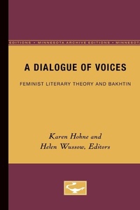 Enlarge image Cover: A Dialogue of Voices - University of Minnesota Press