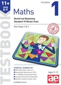 Cover: 11+ Maths Year 5-7 Testbook 1 - Accelerated Education Publications Ltd