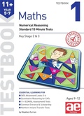 Cover: 11+ Maths Year 5-7 Testbook 1 - Accelerated Education Publications Ltd