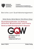 Cover: Qualit&auml;tsmethoden im Diskurs zwischen Wissenschaft und Praxis - Shaker