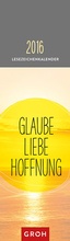 Cover: Glaube, Liebe, Hoffnung  2016 - Groh