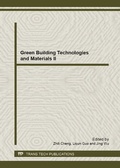 Cover: Green Building Technologies and Materials II - Trans Tech Publications Ltd