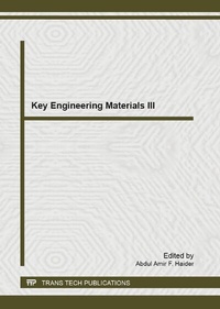 Enlarge image Cover: Key Engineering Materials III - Trans Tech Publications Ltd