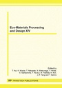 Cover: Eco-Materials Processing and Design XIV - Trans Tech Publications Ltd