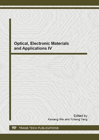Enlarge image Cover: Optical, Electronic Materials and Applications IV - Trans Tech Publications Ltd