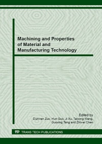 Enlarge image Cover: Machining and Properties of Material and Manufacturing Technology - Trans Tech Publications Ltd
