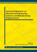 Cover: Advanced Research on Mechanical Engineering, Industry and Manufacturing Engineering III - Trans Tech Publications Ltd