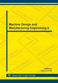 Enlarge image Cover: Machine Design and Manufacturing Engineering II - Trans Tech Publications Ltd