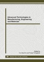 Cover: Advanced Technologies in Manufacturing, Engineering and Materials - Trans Tech Publications Ltd