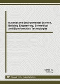 Cover: Material and Environmental Science, Building Engineering, Biomedical and Bioinformatics Technologies - Trans Tech Publications Ltd