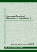 Cover: Progress in Functional Manufacturing Technologies III - Trans Tech Publications Ltd