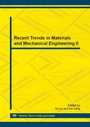 Cover: Recent Trends in Materials and Mechanical Engineering II - Trans Tech Publications Ltd