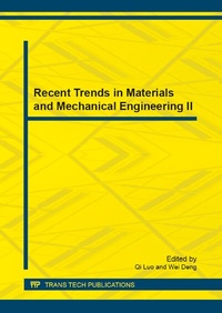 Enlarge image Cover: Recent Trends in Materials and Mechanical Engineering II - Trans Tech Publications Ltd