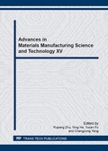 Cover: Advances in Materials Manufacturing Science and Technology XV - Trans Tech Publications Ltd