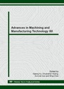 Cover: Advances in Machining and Manufacturing Technology XII - Trans Tech Publications Ltd