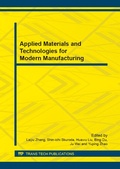Cover: Applied Materials and Technologies for Modern Manufacturing - Trans Tech Publications Ltd