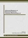 Cover: Advanced Research on Material Engineering, Chemistry, Bioinformatics III - Trans Tech Publications Ltd