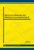 Cover: Mechanical Materials and Manufacturing Engineering III - Trans Tech Publications Ltd