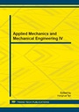 Cover: Applied Mechanics and Mechanical Engineering IV - Trans Tech Publications Ltd