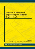 Cover: Frontiers of Mechanical Engineering and Materials Engineering II - Trans Tech Publications Ltd