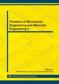 Enlarge image Cover: Frontiers of Mechanical Engineering and Materials Engineering II - Trans Tech Publications Ltd