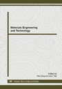 Cover: Materials Engineering and Technology - Trans Tech Publications Ltd