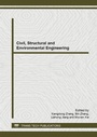Cover: Civil, Structural and Environmental Engineering - Trans Tech Publications Ltd