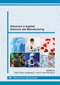 Cover: Advances in Applied Sciences and Manufacturing - Trans Tech Publications Ltd