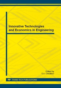 Enlarge image Cover: Innovative Technologies and Economics in Engineering - Trans Tech Publications Ltd