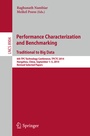 Cover: Performance Characterization and Benchmarking. Traditional to Big Data - Springer