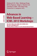 Cover: Advances in Web-Based Learning - ICWL 2013 Workshops - Springer