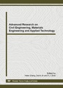 Cover: Advanced Research on Civil Engineering, Materials Engineering and Applied Technology - Trans Tech Publications Ltd