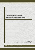 Cover: Chemical, Material and Metallurgical Engineering III - Trans Tech Publications Ltd