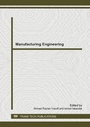Cover: Manufacturing Engineering - Trans Tech Publications Ltd