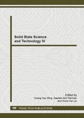 Cover: Solid State Science and Technology IV - Trans Tech Publications Ltd
