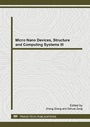 Cover: Micro Nano Devices, Structure and Computing Systems III - Trans Tech Publications Ltd