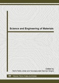 Cover: Science and Engineering of Materials - Trans Tech Publications Ltd