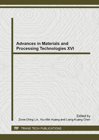 Enlarge image Cover: Advances in Materials and Processing Technologies XVI - Trans Tech Publications Ltd