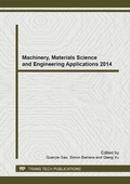 Cover: Machinery, Materials Science and Engineering Applications 2014 - Trans Tech Publications Ltd