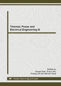 Cover: Thermal, Power and Electrical Engineering III - Trans Tech Publications Ltd