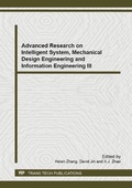 Cover: Advanced Research on Intelligent System, Mechanical Design Engineering and Information Engineering III - Trans Tech Publications Ltd